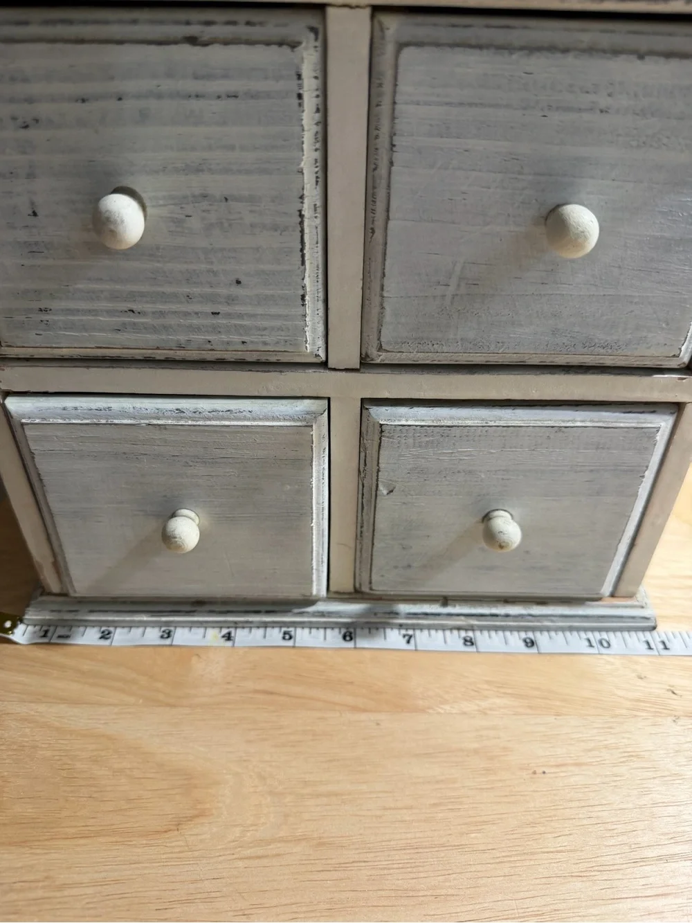 White Rustic 4-Drawer Storage Chest - Home Organization